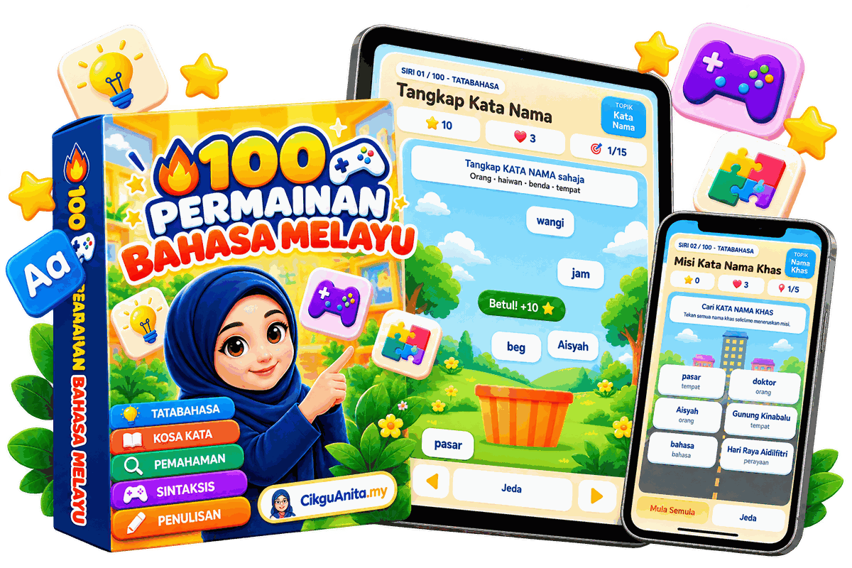 100 Permainan Bahasa Melayu bersama Cikgu Anita