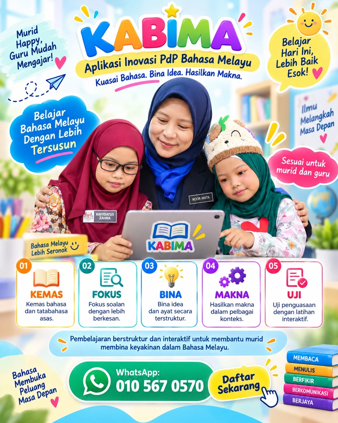 KABIMA · Aplikasi Inovasi PdP Bahasa Melayu untuk murid dan guru